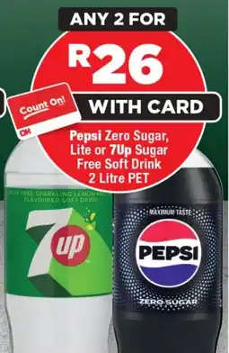 OK Foods Pepsi Zero Sugar, Lite or 7Up Sugar Free Soft Drink offer