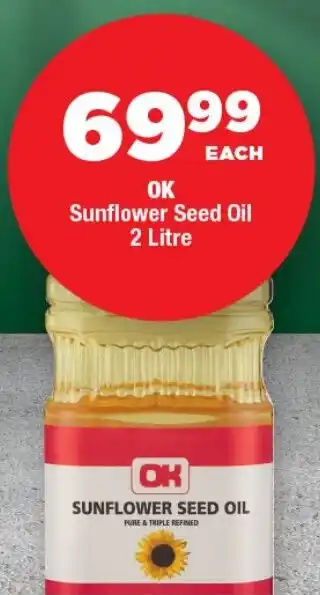 OK Foods OK Sunflower Seed Oil offer