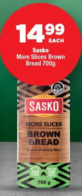 OK Foods Sasko More Slices Brown Bread offer