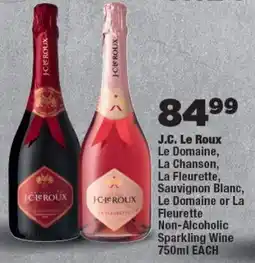 OK Foods J.C. Le Roux Le Domaine, La Chanson, La Fleurette, Sauvignon Blanc, Le Domaine or La Fleurette Non-Alcoholic Sparkling Wine offer