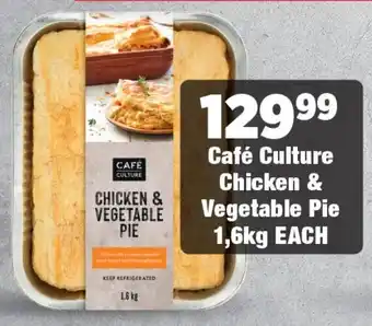 OK Foods Café Culture Chicken & Vegetable Pie offer