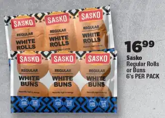 OK Foods Sasko Regular Rolls or Buns offer