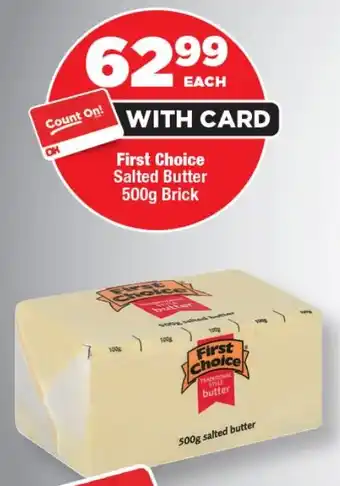 OK Foods First Choice Salted Butter Brick offer
