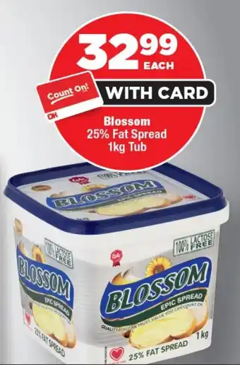 OK Foods Blossom 25% Fat Spread Tub offer