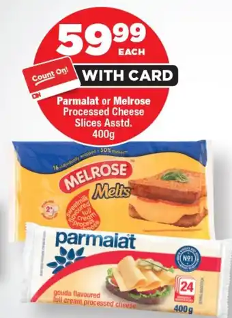 OK Foods Parmalat or Melrose Processed Cheese Slices Asstd. offer