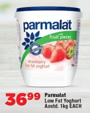 OK Foods Parmalat Low Fat Yoghurt Asstd. offer