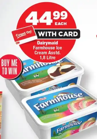 OK Foods Dairymaid Farmhouse Ice Cream Asstd. offer