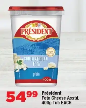 OK Foods Président Feta Cheese Asstd. Tub offer