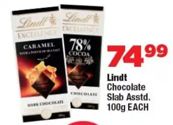 OK Foods Lindt Chocolate Slab Asstd. offer