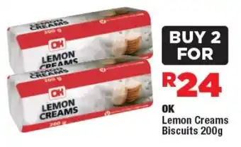 OK Lemon Creams Biscuits