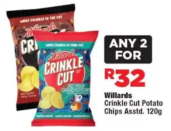 OK Foods Willards Crinkle Cut Potato Chips Asstd. offer