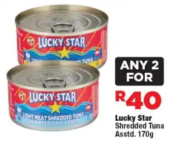 OK Foods Lucky Star Shredded Tuna Asstd. offer