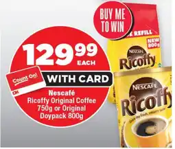 OK Foods Nescafé Ricoffy Original Coffee or Original Doypack offer