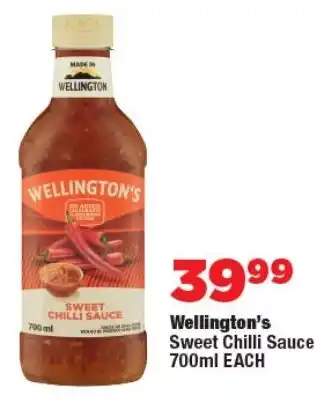 OK Foods Wellington's Sweet Chilli Sauce offer