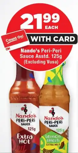 OK Foods Nando's Peri-Peri Sauce Asstd. offer