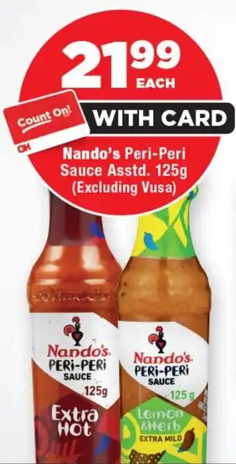 OK Foods Nando's Peri-Peri Sauce Asstd. offer