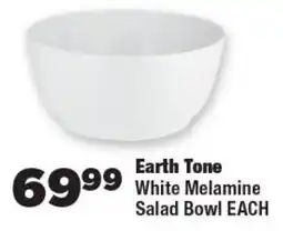 OK Foods Earth Tone White Melamine Salad Bowl offer