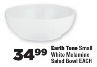 OK Foods Earth Tone Small White Melamine Salad Bowl offer
