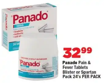 OK Foods Panado Pain & Fever Tablets Blister or Spartan Pack offer