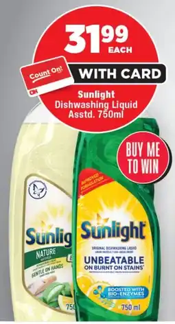 OK Foods Sunlight Dishwashing Liquid Asstd. offer