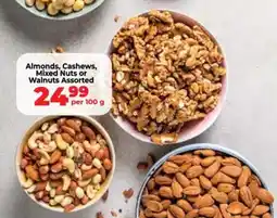 Food Lover's Market Almonds, Cashews, Mixed Nuts or Walnuts Assorted offer