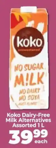 Food Lover's Market Koko Dairy-Free Milk Alternatives Assorted offer