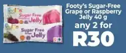 Food Lover's Market Footy's Sugar-Free Grape or Raspberry Jelly offer