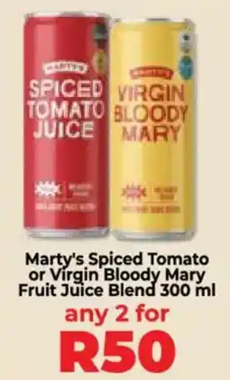 Food Lover's Market Marty's Spiced Tomato or Virgin Bloody Mary Fruit Juice Blend offer