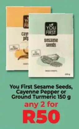 Food Lover's Market You First Sesame Seeds, Cayenne Pepper or Ground Turmeric offer