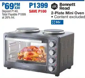 OK Furniture Bennett Read 2-Plate Mini Oven offer