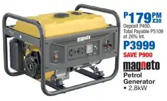 OK Furniture Magneto Petrol Generator offer