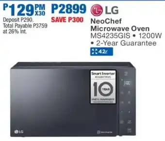 OK Furniture LG NeoChef Microwave Oven offer
