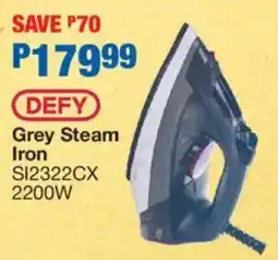 OK Furniture DEFY Grey Steam Iron offer
