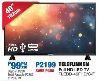 OK Furniture TELEFUNKEN Full HD LED TV offer
