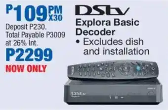 OK Furniture DStv Explora Basic Decoder offer