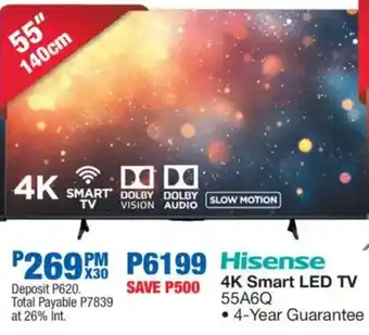 OK Furniture Hisense 4K Smart LED TV offer