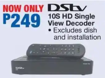 OK Furniture DStv 10S HD Single View Decoder offer