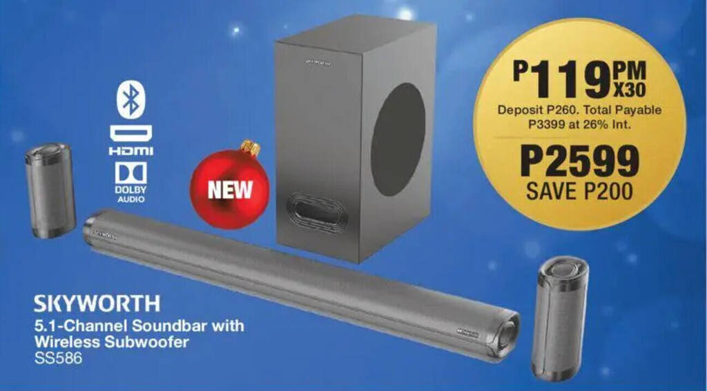 SKYWORTH Soundbar with Wireless Subwoofer - Main Image