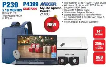 OK Furniture MECER MyLife Xpress Bundle offer