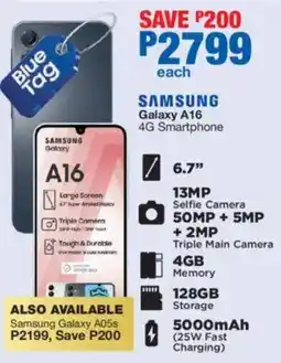 OK Furniture SAMSUNG Galaxy A16 4G Smartphone offer