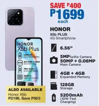 OK Furniture HONOR X5b PLUS 4G Smartphone offer