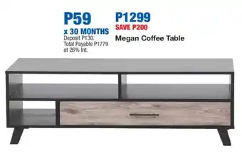 OK Furniture Megan Coffee Table offer