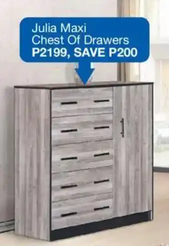 OK Furniture Julia Maxi Chest Of Drawers offer