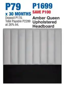 OK Furniture Amber Queen Upholstered Headboard offer