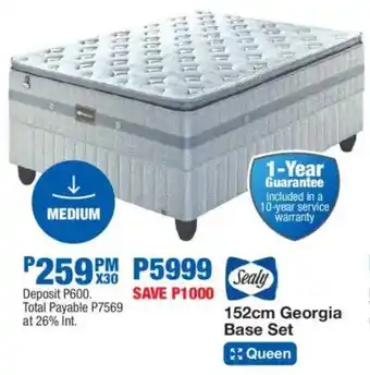 OK Furniture Sealy 152cm Georgia Base Set offer