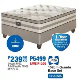 OK Furniture Sealy 152cm Grande Base Set offer