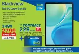 Incredible Connection Blackview Tab 90 Grey Bundle offer