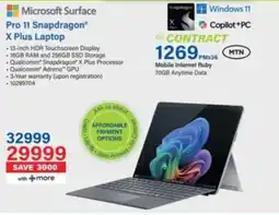 Incredible Connection Microsoft Surface Pro 11 Snapdragon X Plus Laptop offer