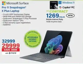 Incredible Connection Microsoft Surface Pro 11 Snapdragon X Plus Laptop offer