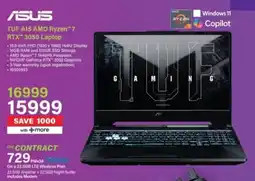 Incredible Connection ASUS TUF A15 AMD Ryzen 7 RTX 3050 Laptop offer